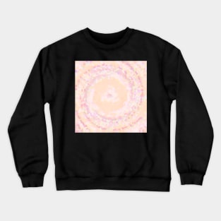 Peach and Rose Diamond Circle Crewneck Sweatshirt